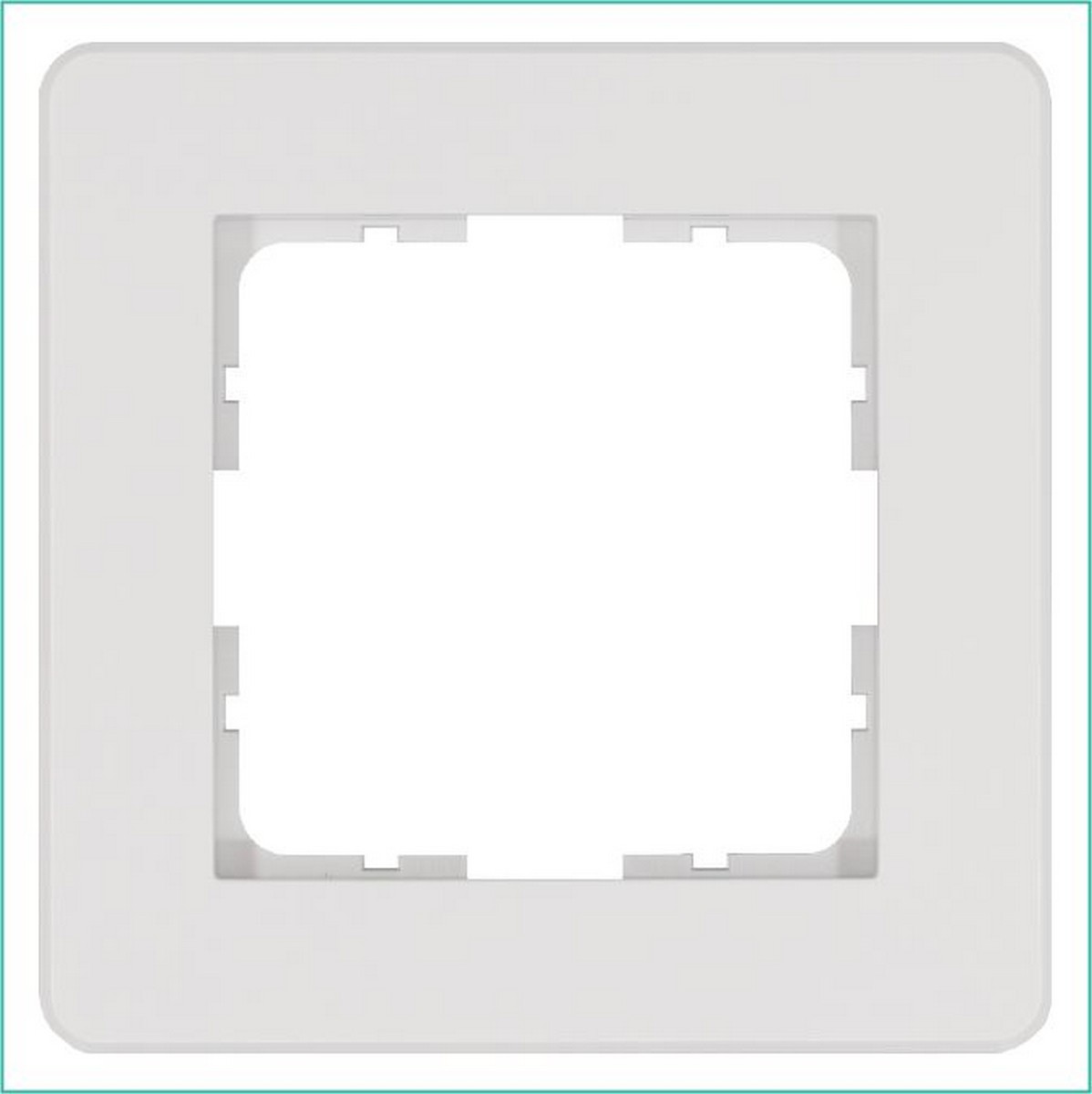 JASMART G - розетки и выключатели Рамка JASMART G-Flex 1-постовая белый глянцевый G1101W