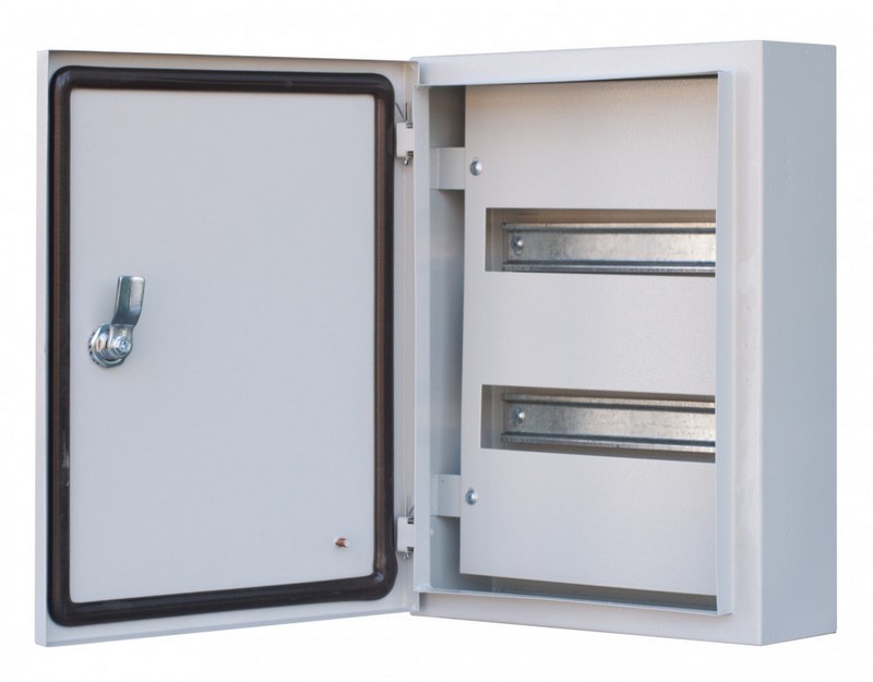 Корпус металлический Dekraft ЩРН-24 400х300х120 24 мод. IP54 30251DEK