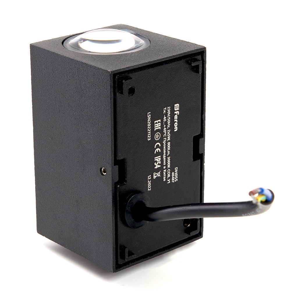 Светильник уличный светодиодный Feron DH055 2*5W 800Lm 4000K черный 48486