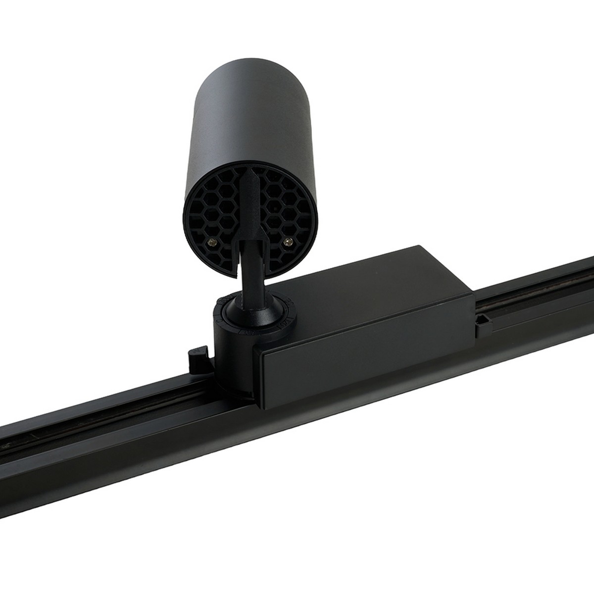 Трековые светодиодные светильники Светодиодный светильник Feron AL137 трековый 12W 4000K черный изменяемый угол освещения 15-60 град 51174 