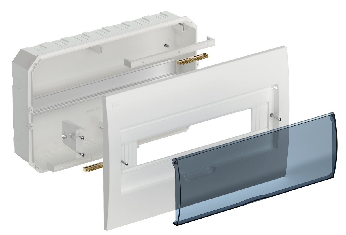 Пластиковые боксы и щиты IEK Корпус пластиковый IEK KREPTA 3 ЩРВ-П-18 IP41 белый скрыт.монтаж MKP12-V-18-40-10