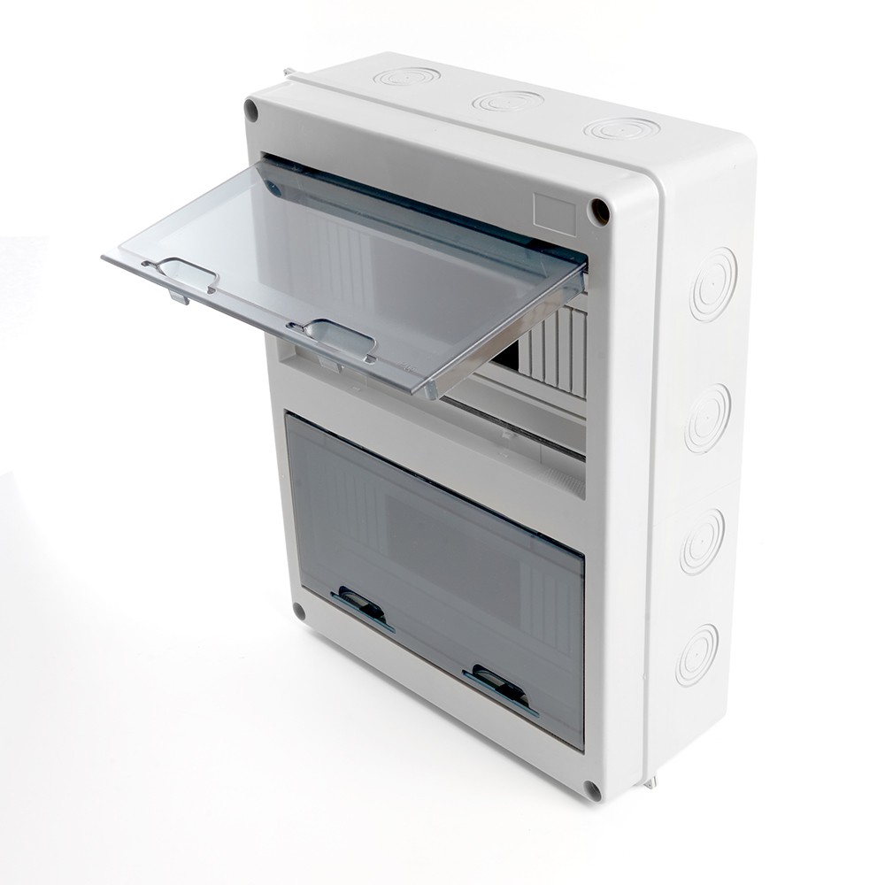 Пластиковые боксы и щиты Stekker Бокс настенный STEKKER EBX50-1/24-65 24 модуля, пластик, IP65 39194