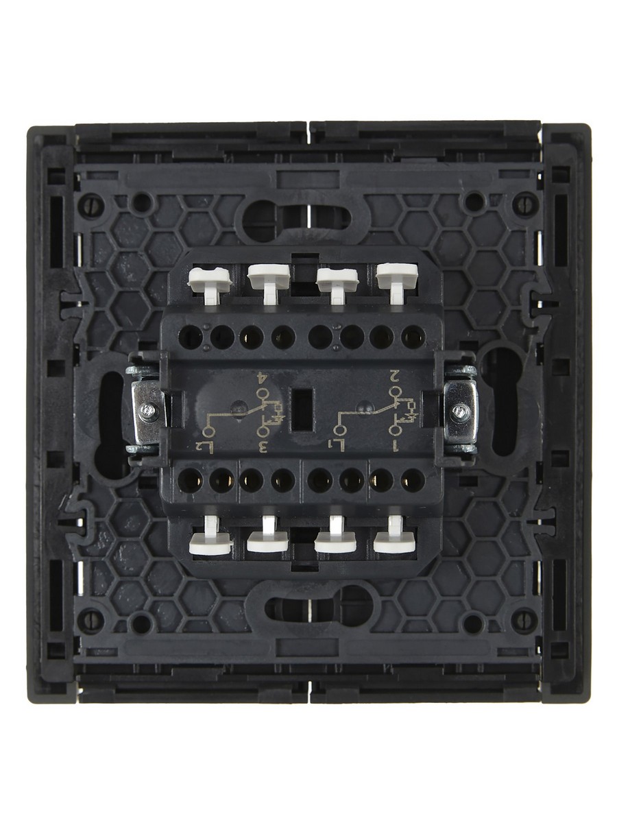 IEK FORTE&PIANO Серый Выключатель IEK FORTE&PIANO Серый 2-кл проходной с индикатором 10А FP308