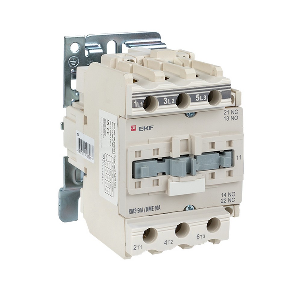 Контактор EKF PROxima КМЭ малогабаритный 50А 220В NO+NC ctr-s-50-220