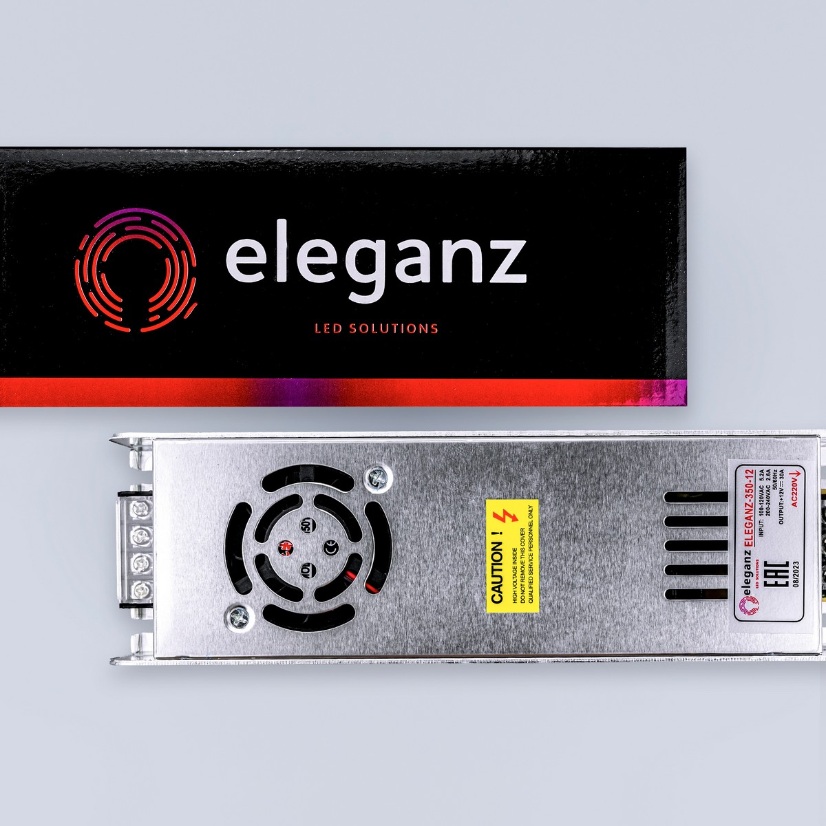 Блок питания для светодиодной ленты Eleganz 12V 350W IP20 узкий 1112