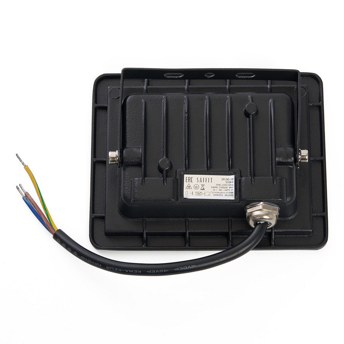 Светодиодный прожектор Saffit SFL90-30 30W Черный 6400K 55065