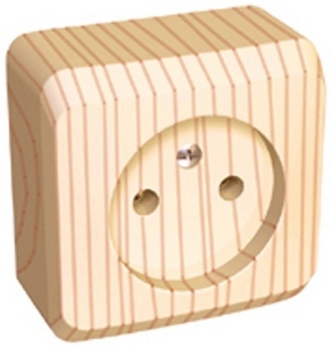 Этюд Дача Розетка 1-ая Systeme Electric Этюд наружный Дача Сосна без/з без шторок PA16-001D