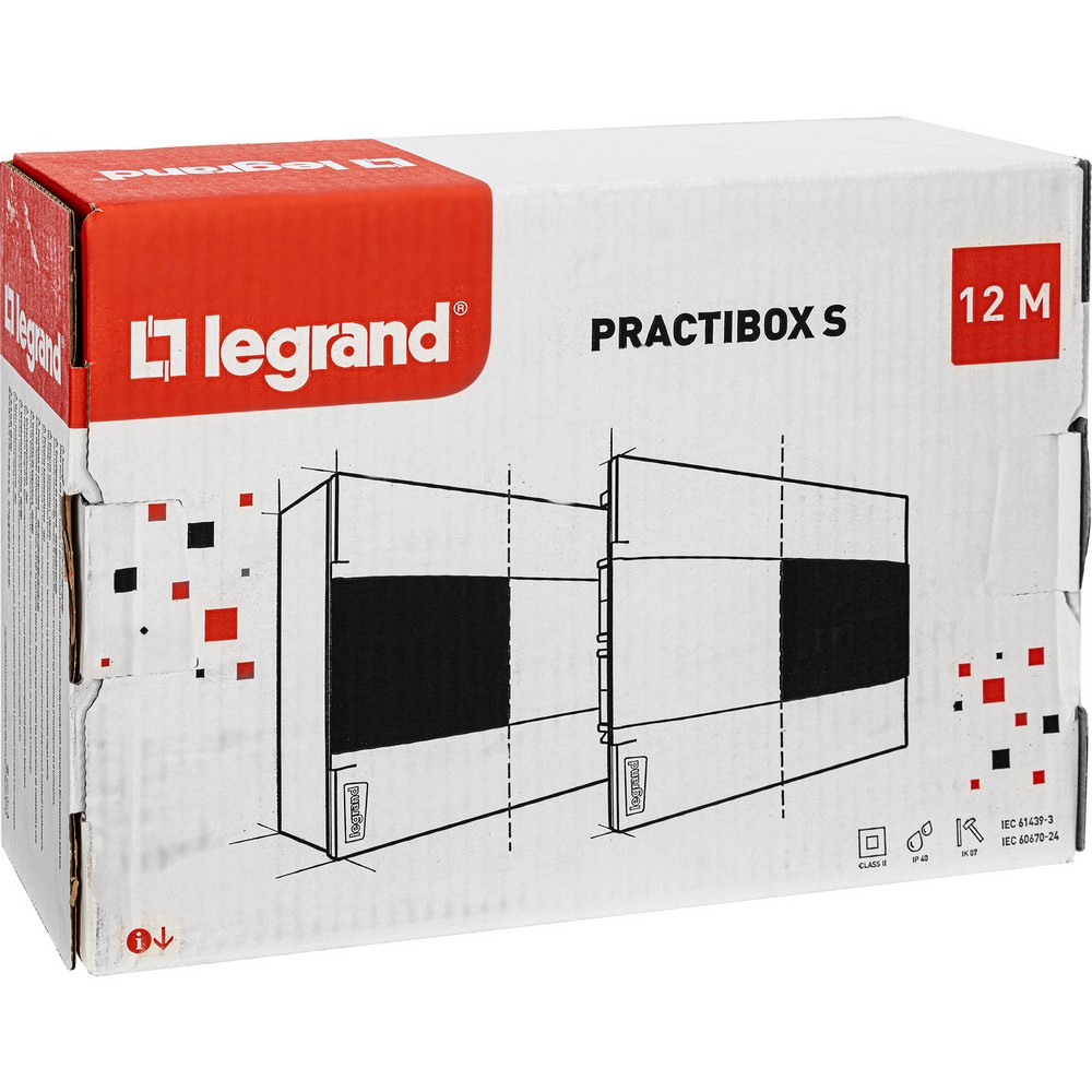 Пластиковый щиток Legrand Practibox S Встраиваемый 12 мод 1X12 Белая дверь 135541