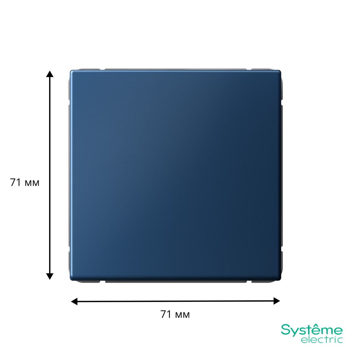 ArtGallery Аквамарин Выключатель Systeme Electric ArtGallery Аквамарин 1-клавишный кнопочный  GAL001115