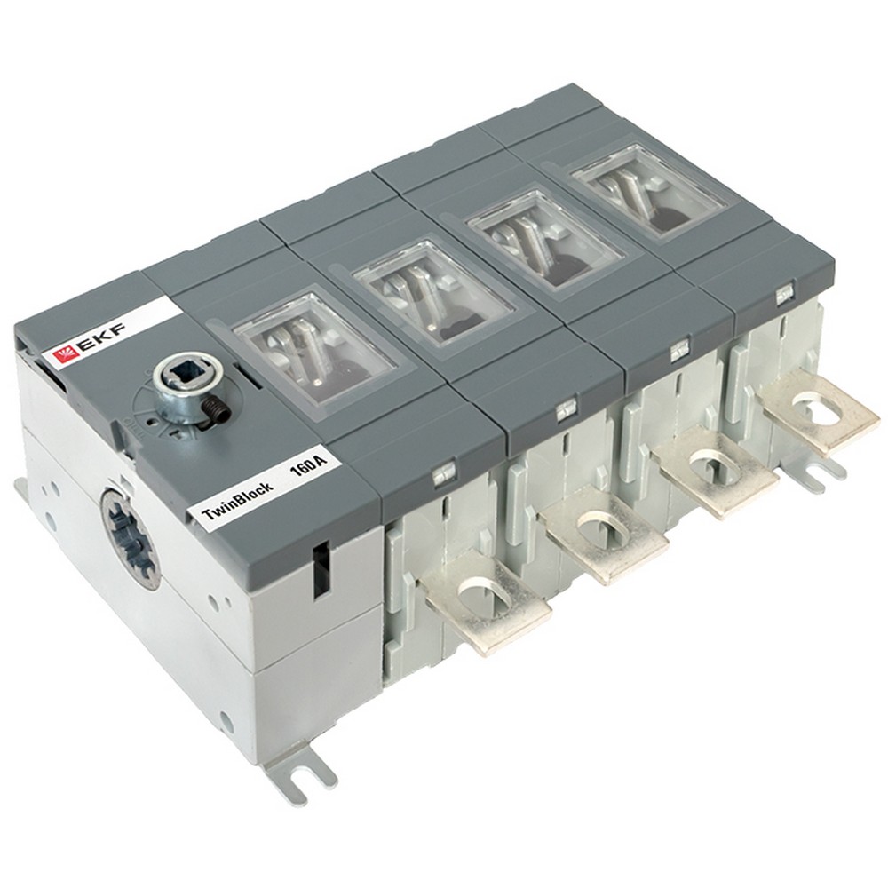 Рубильник EKF 160A 4P без рукоятки управления TwinBlock tb-s-160-4p