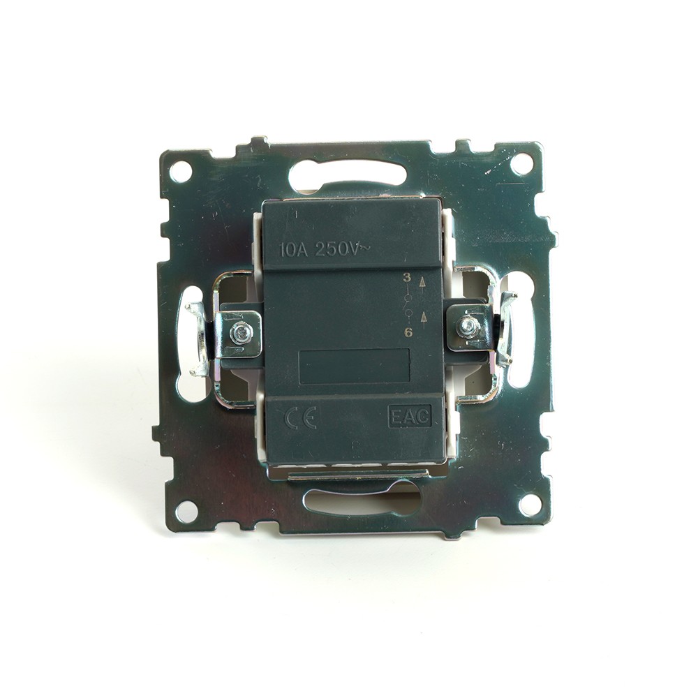 Катрин - Розетки и выключатели Stekker Выключатель 1-клавишный c индикатором STEKKER GLS10-7101-08 10А Катрин золото 49215