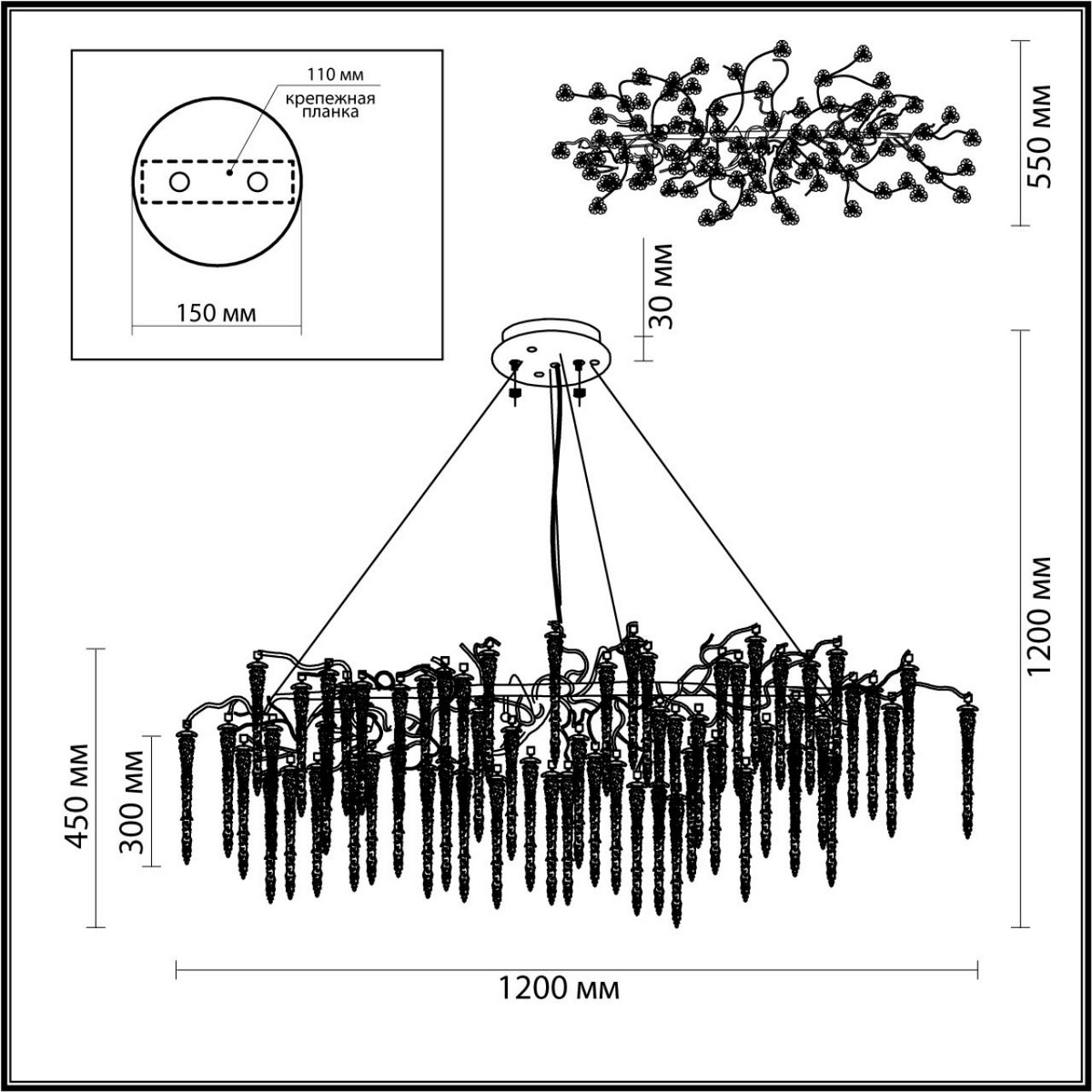 Люстры Люстра ODEON LIGHT 5005/12 Banche 