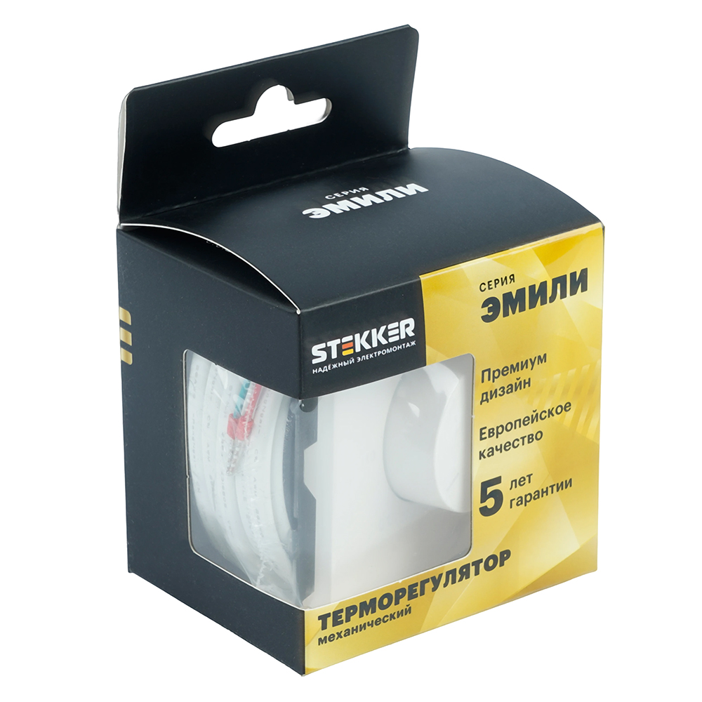 Терморегулятор механический STEKKER Эмили RSW00-5120-08 кашемир soft touch 50715