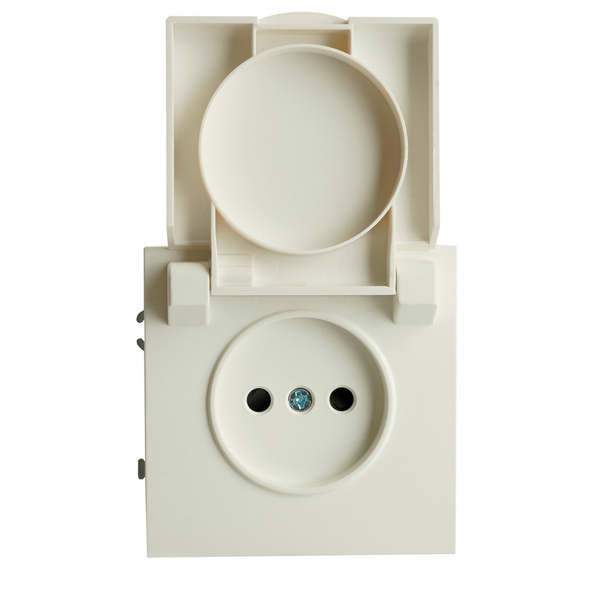 Эмили - Розетки и выключатели Stekker Розетка 1-ая с крышкой с защ. штор б/з STEKKER Эмили RST16-5113-01 белый фарфор soft touch 49878