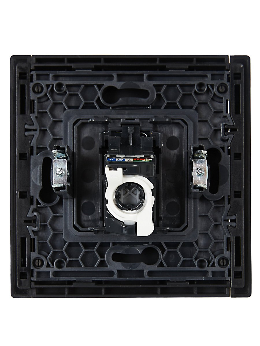 Розетка IEK FORTE&PIANO Черный комп. RJ45 кат.5E FP132