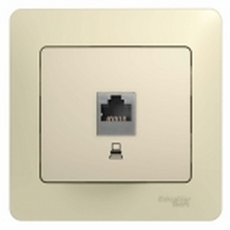 Розетка компьютерная Systeme Electric Glossa Бежевый RJ45 кат.5E GSL000281K