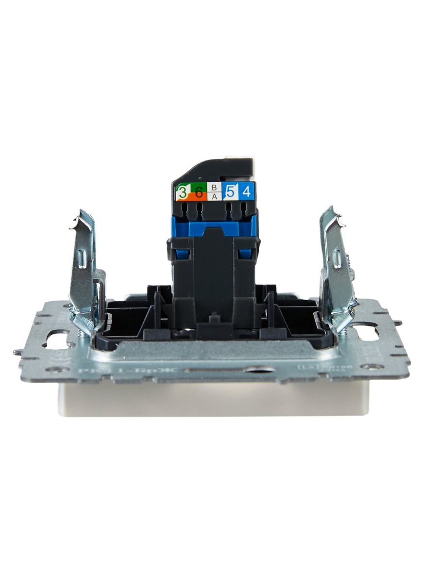 Розетка компьютерная IEK BRITE BASE Жемчуг RJ45 кат.6 РК11-БрЖ BR-K10-2-K36