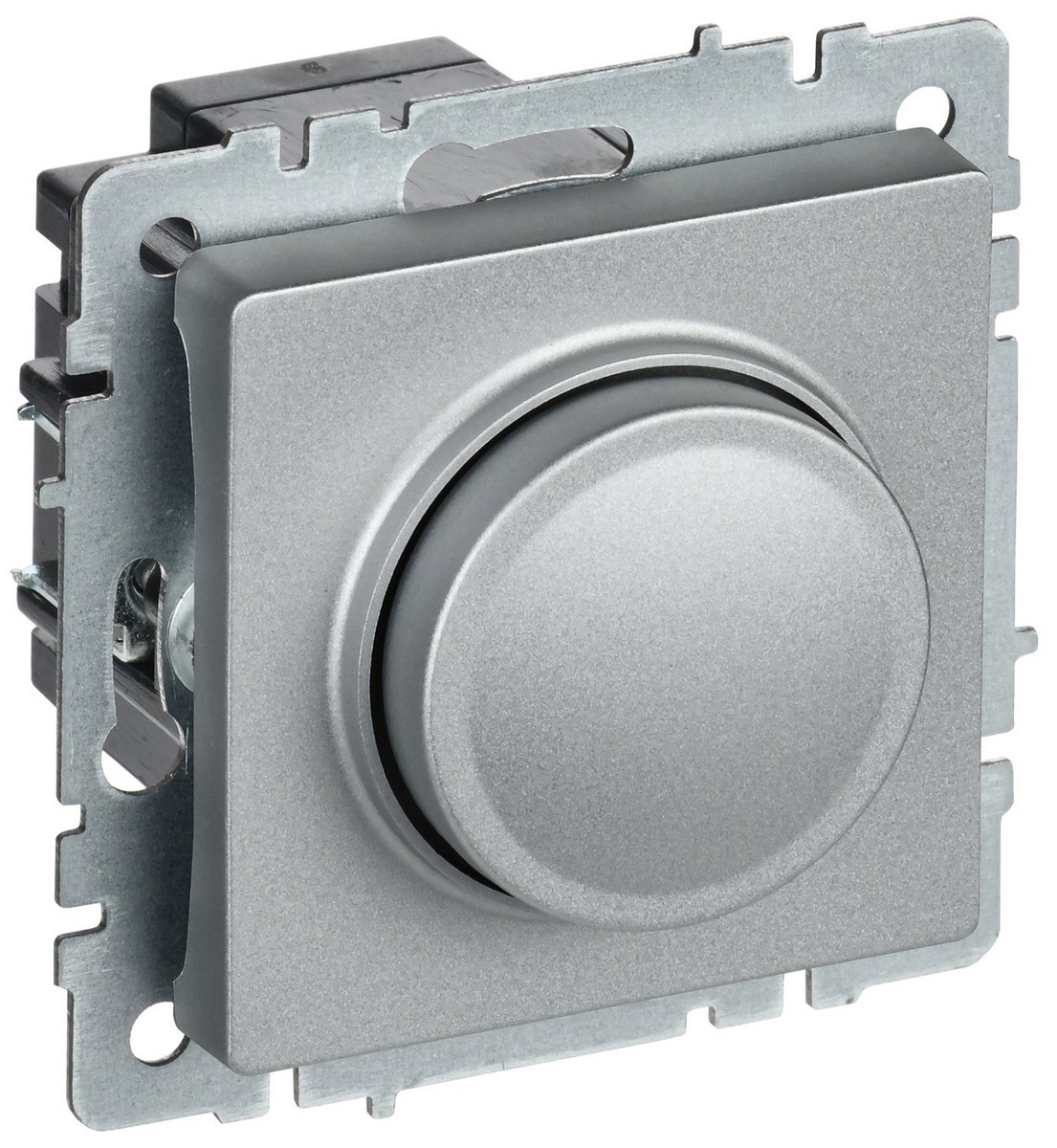 Светорегулятор IEK BRITE BASE Алюминий пов-наж. 600Вт СС10-1-0-БрА BR-D20-0600-K47
