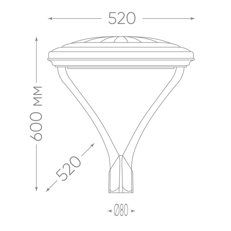 Светильник уличный FERON SP7020 50W 5000lm 5000K серый 48440
