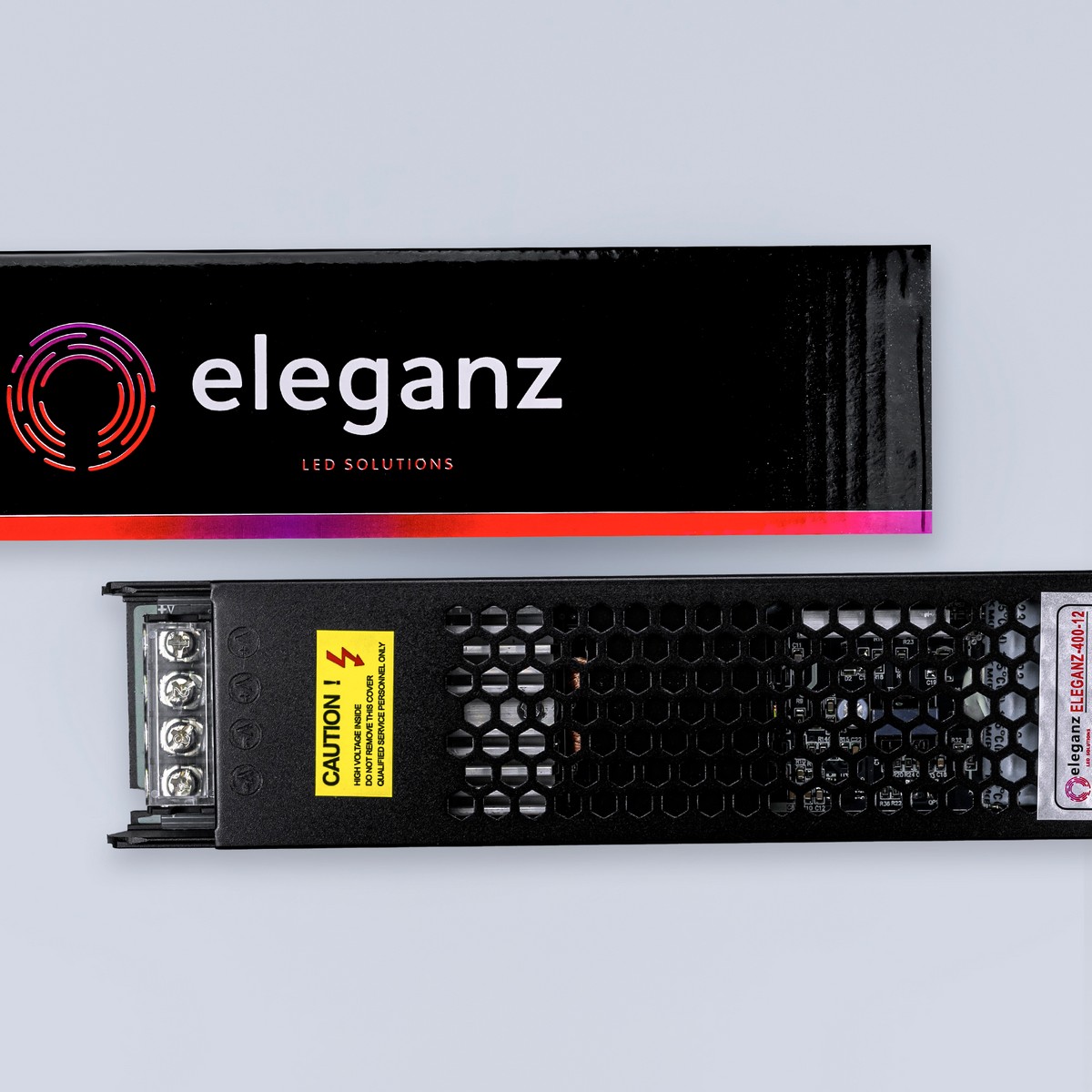 Блоки питания для светодиодной ленты Блок питания для светодиодной ленты Eleganz 12V 400W IP44 узкий 1133 