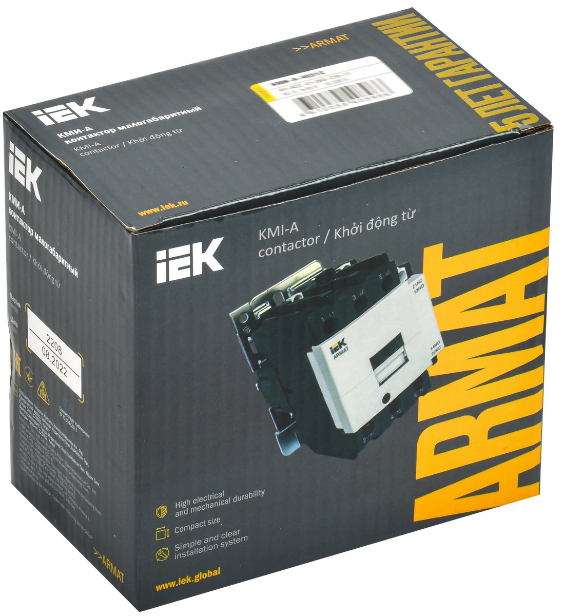 Контакторы Контактор IEK ARMAT КМИ-А-46512 LC1D 65А 400В/АС3 1НО/1НЗ AR-ACC-41-065-400-11 