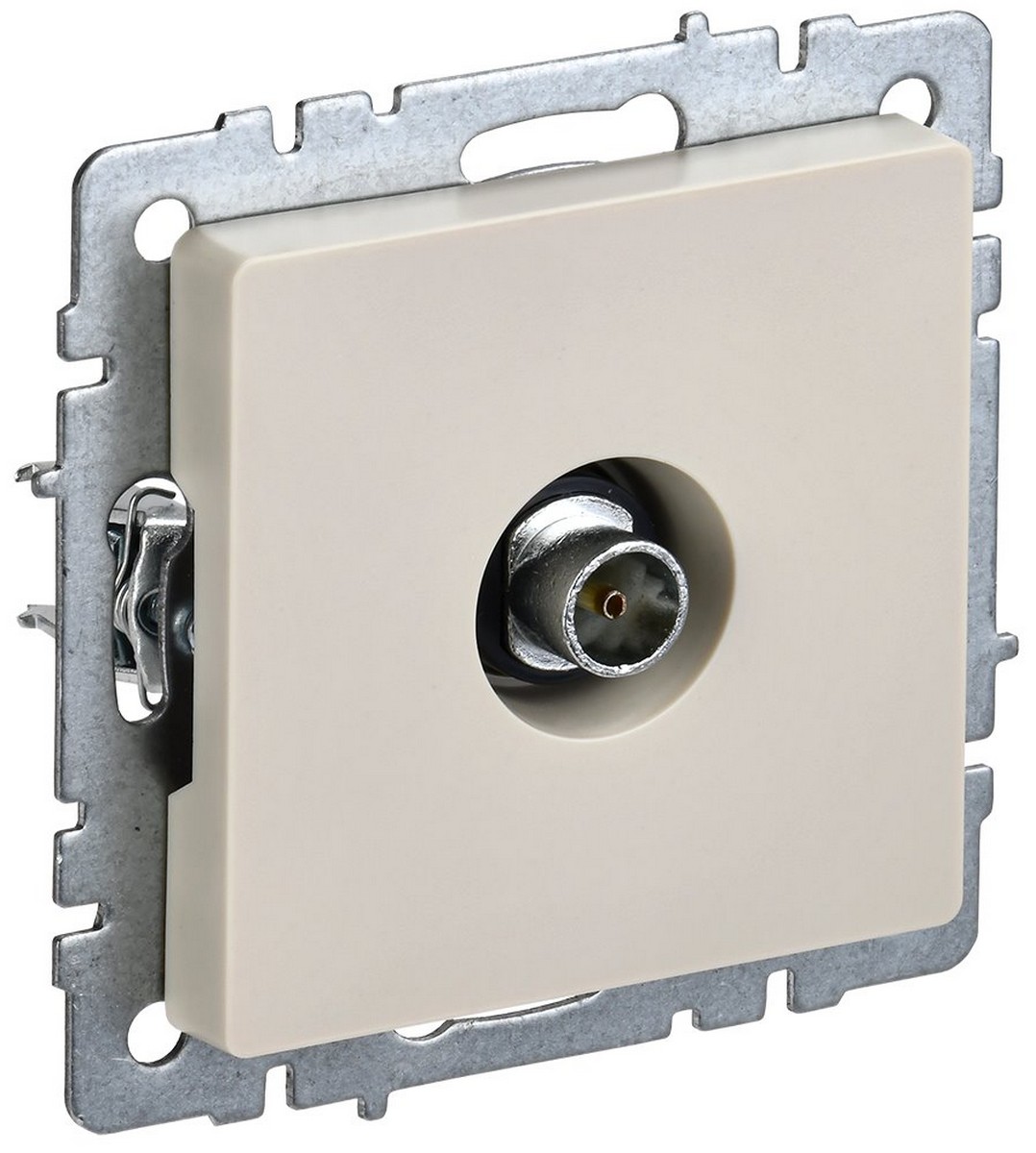 Розетка IEK BRITE TV оконечная РТВ11-0-БрКр бежевый BR-A10-O-K10