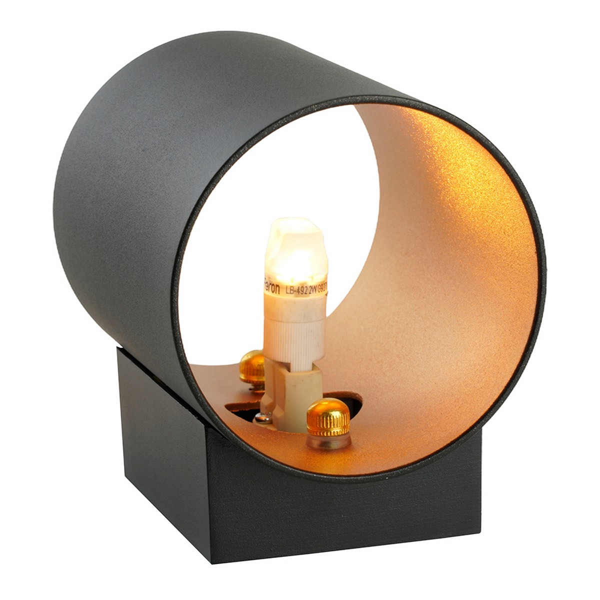 Светильник настенный Feron ML1750 Glow G9 чёрный золото 48433