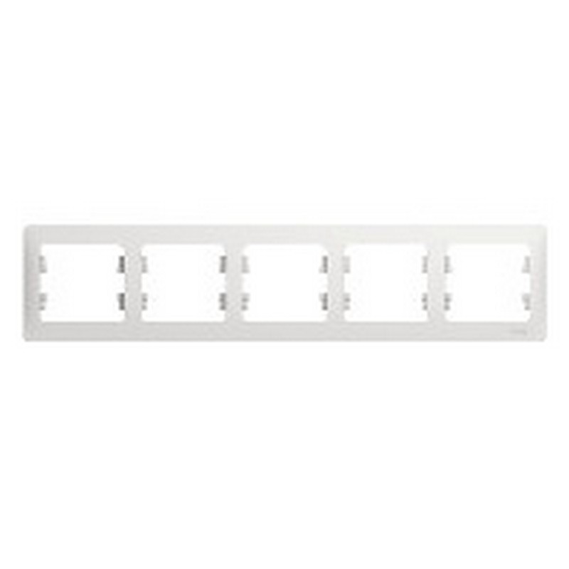 Рамка Systeme Electric Glossa Белый 5-я, горизонтальная GSL000105