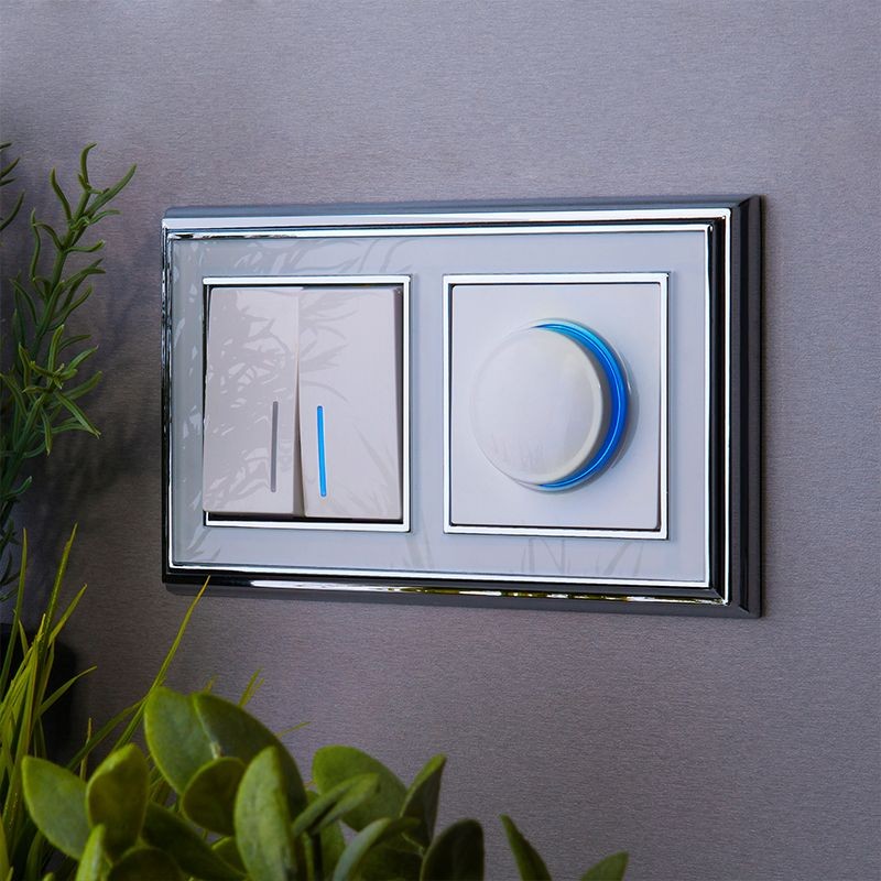 Werkel Белый механизмы Выключатель Werkel двухклавишный с подсветкой белый W1120101