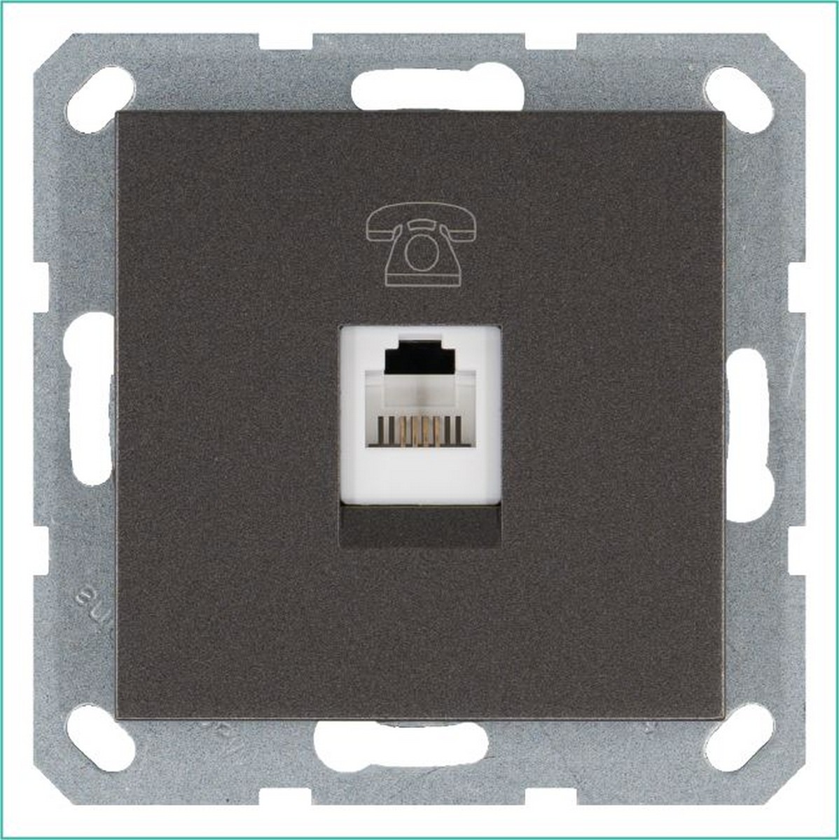 JASMART G - розетки и выключатели Телефонная розетка JASMART RJ11 Мокко G6101Z