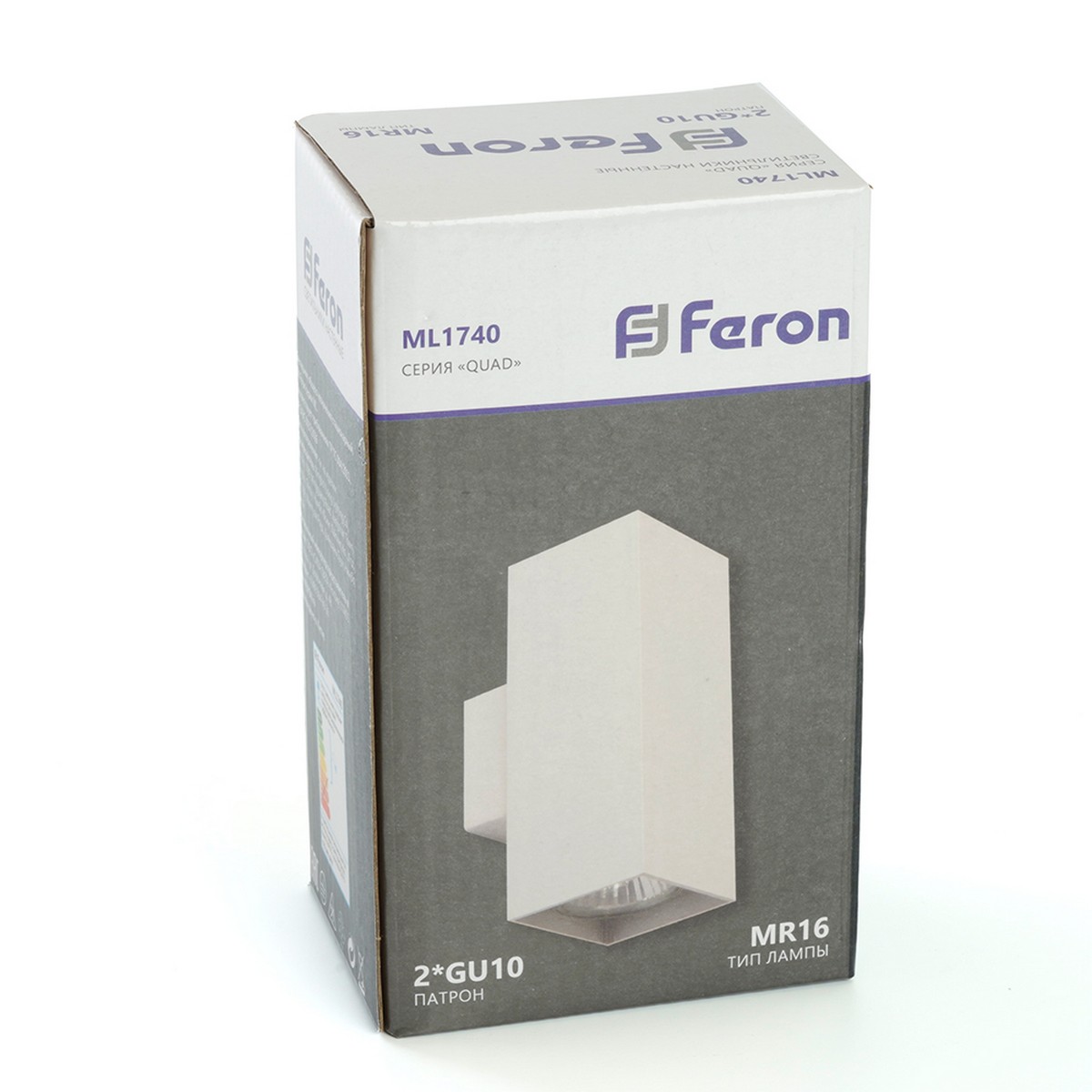Светильник настенный Feron ML1740 QUAD белый IP20 48428
