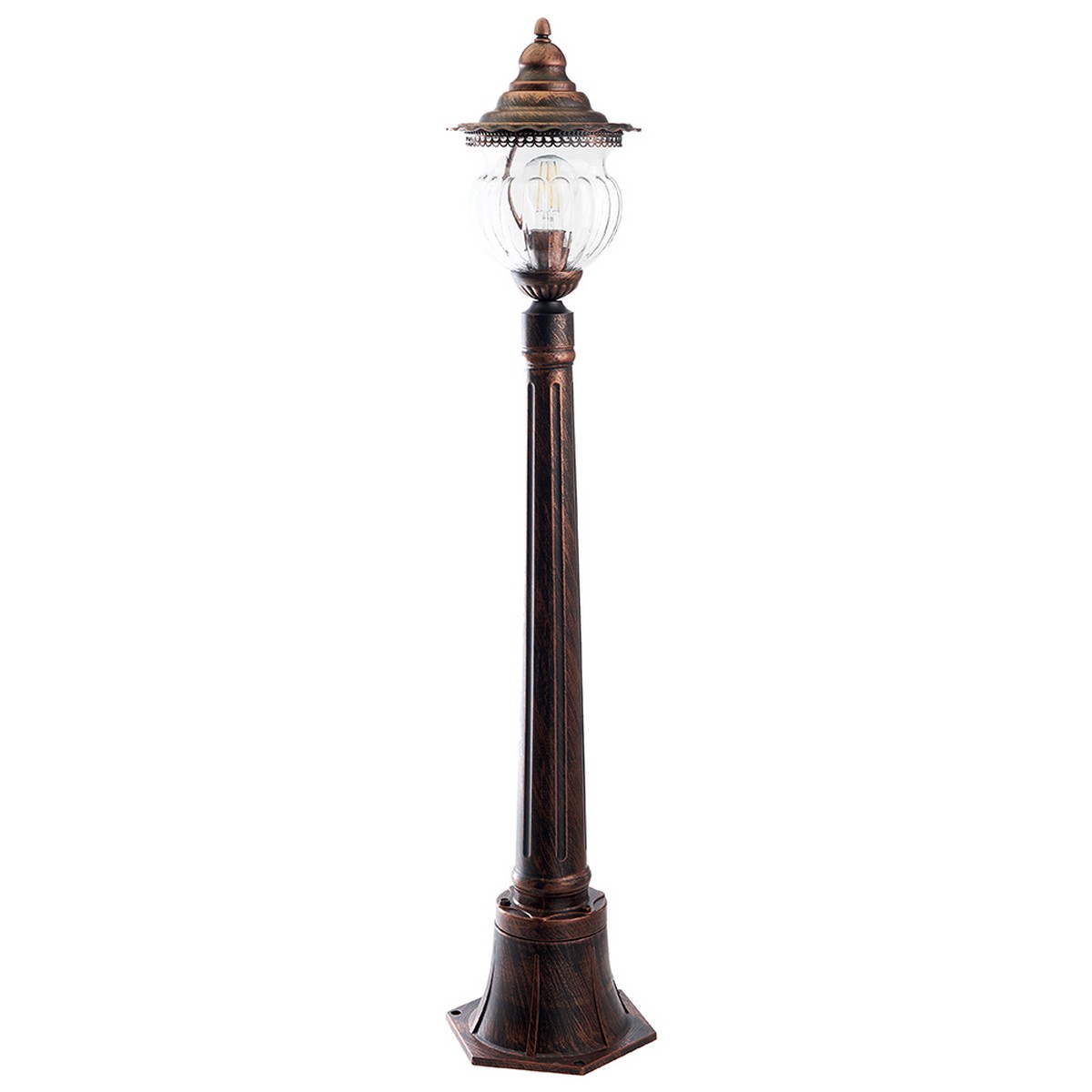 Уличные светильники столб Светильник садово-парковый Feron PL596 столб 60W 230V E27 коричневый 41173 