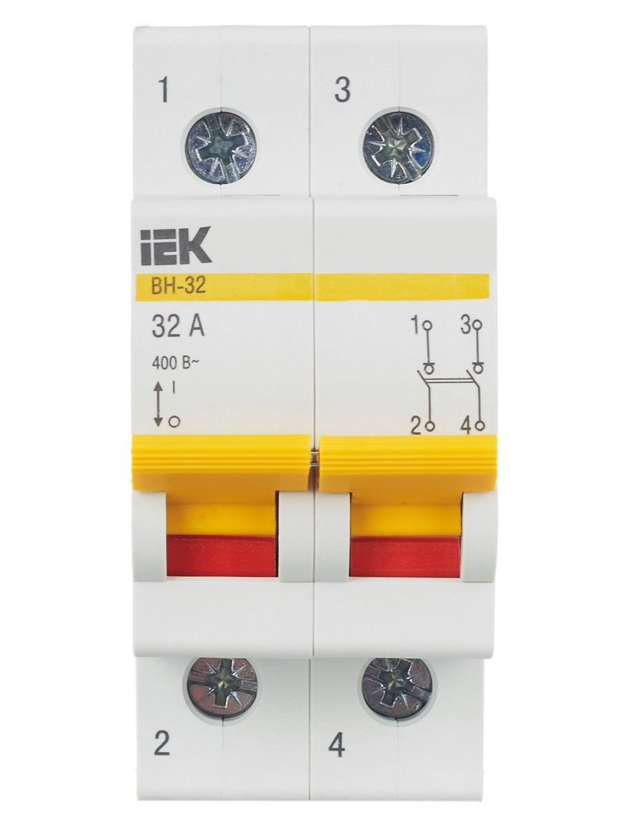 IEK Выключатель нагрузки IEK KARAT (мини-рубильник) ВН-32 2Р 32А MNV10-2-032 