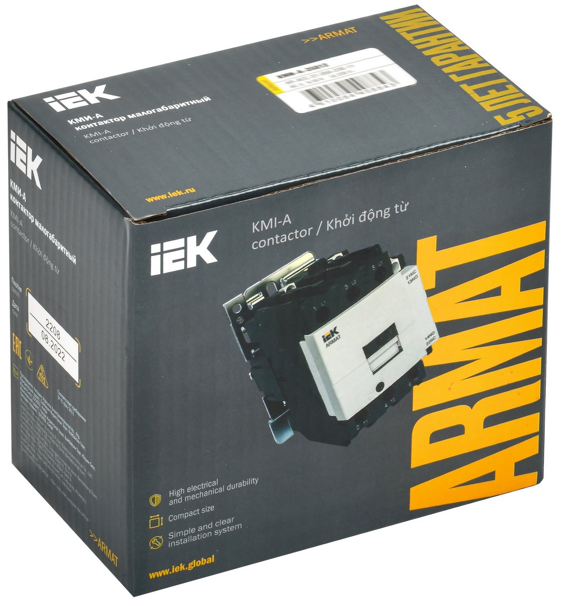 Контакторы Контактор IEK ARMAT КМИ-А-35012 LC1D 50А 36В/АС3 1НО/1НЗ AR-ACC-31-050-036-11 