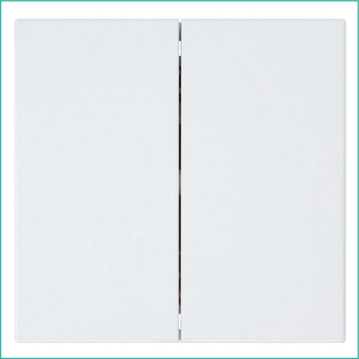 JASMART FD - розетки и выключатели Выключатель двухклавишный JASMART FD белый глянцевый 3023W