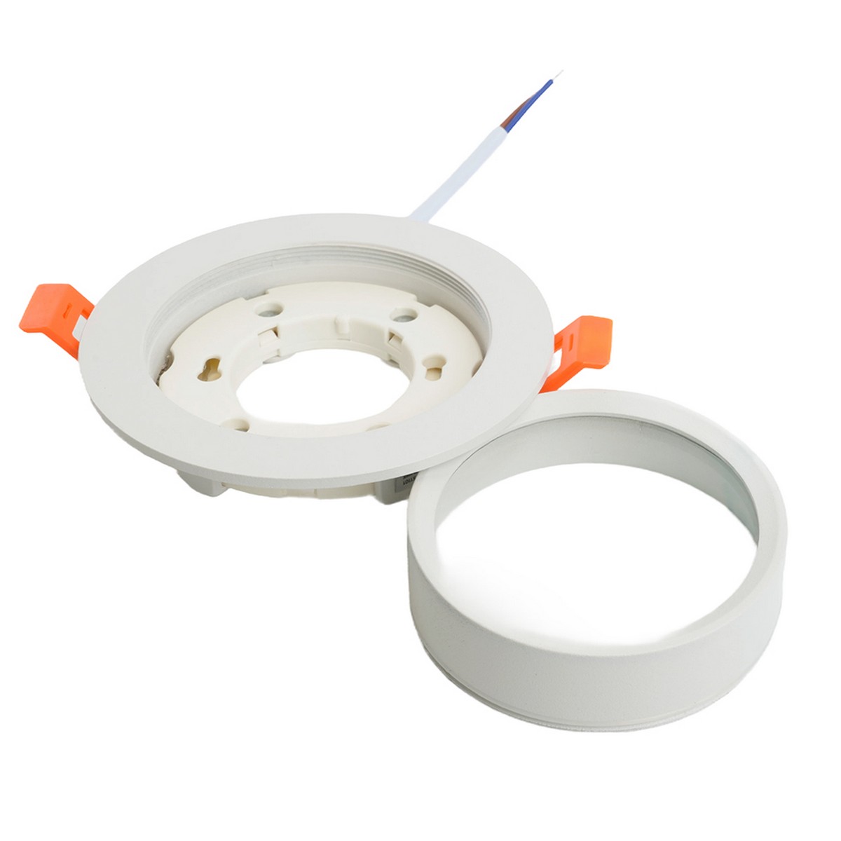 Встраиваемые светодиодные светильники Светильник встраиваемый Feron DL504 потолочный GX53 белый круг IP44 51101 