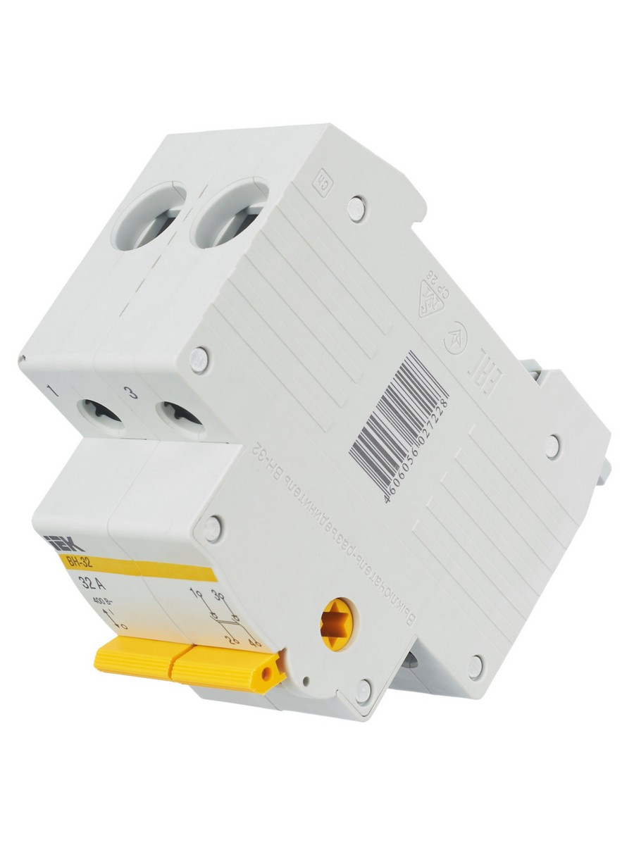 IEK Выключатель нагрузки IEK KARAT (мини-рубильник) ВН-32 2Р 32А MNV10-2-032 