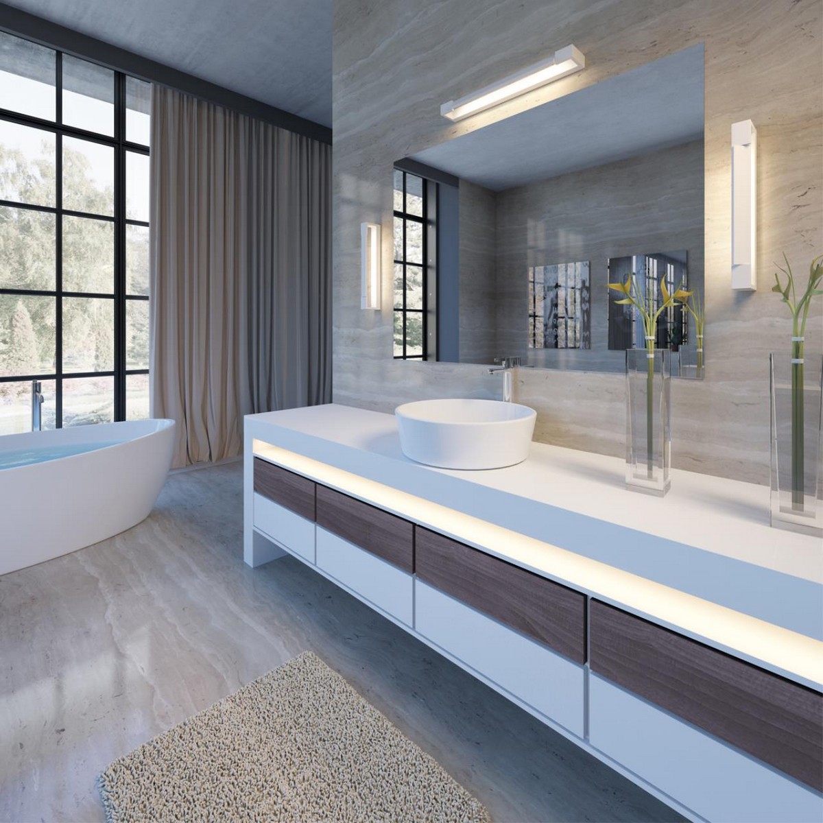 Накладные светодиодные светильники Настенный светильник ODEON LIGHT 3887/18WW ARNO 