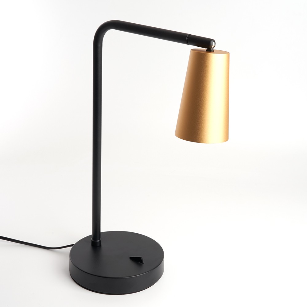 Настольные лампы Настольная лампа Feron DE185 BELL MR16 35W GU10 золото и чёрный 48426 