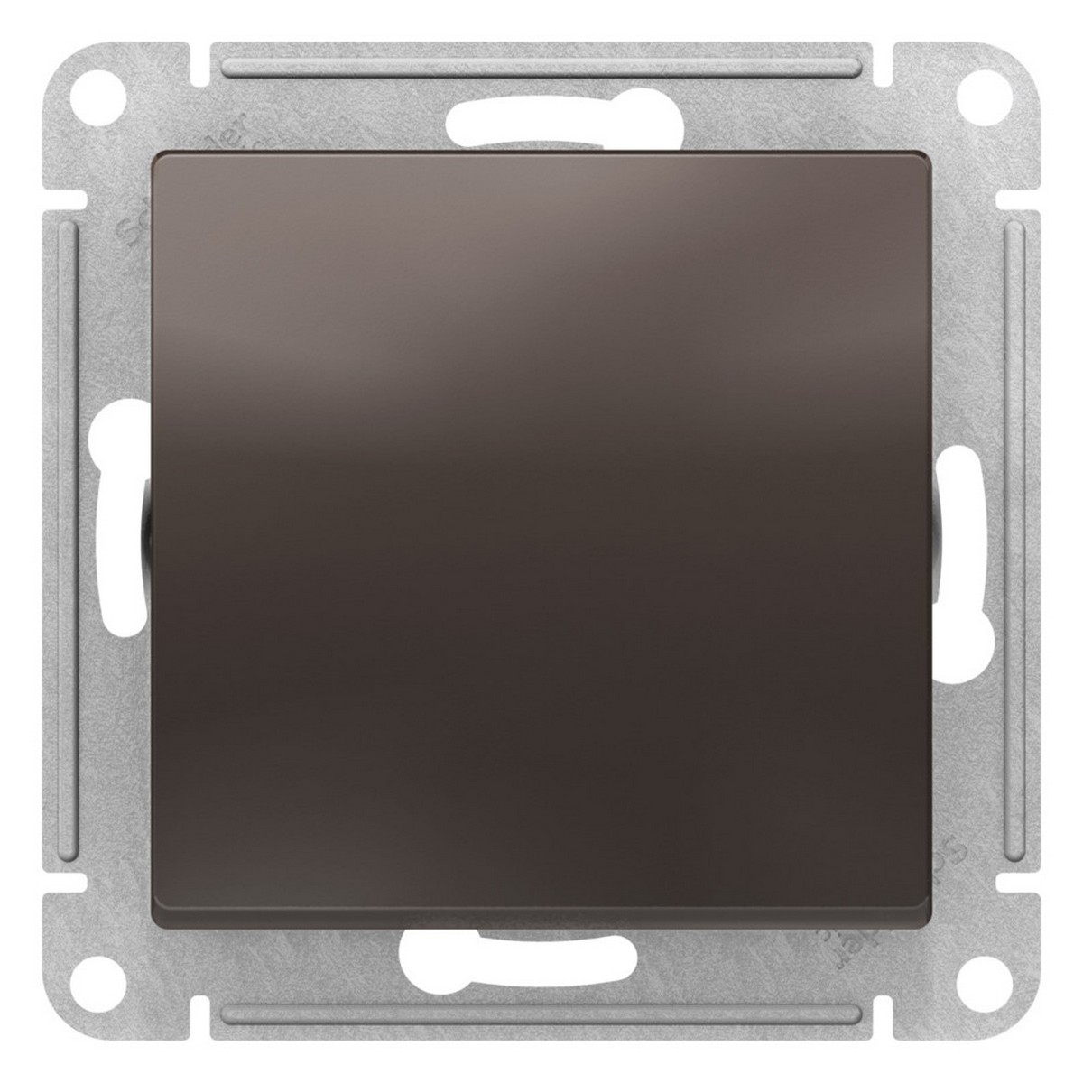 Выключатель Systeme Electric AtlasDesign Мокко 1-клавишный 2-полюсный, 10А, механизм ATN000621