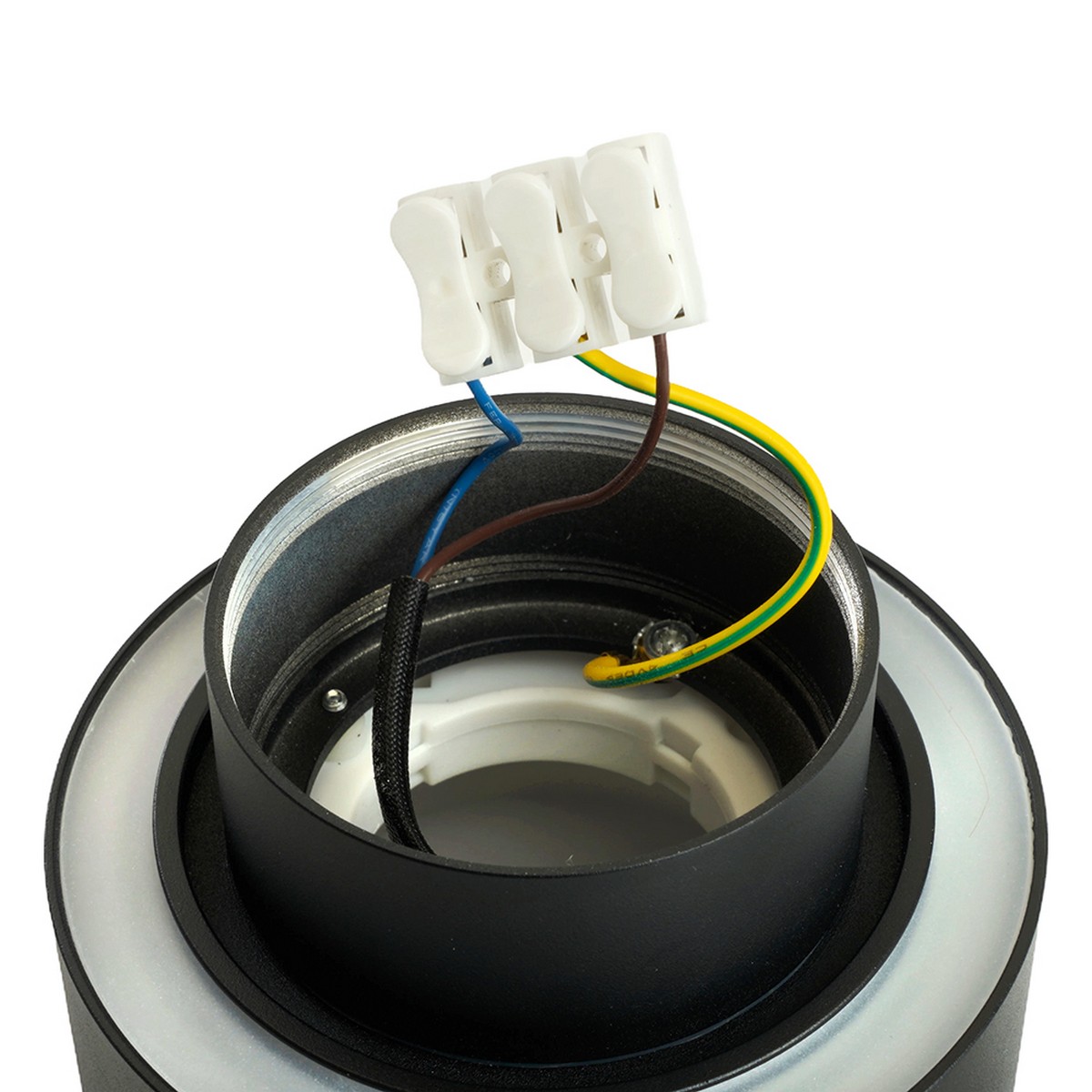 Светильники споты светодиодные Светильник спот потолочный Feron HL367 Barrel AURA 12W GX53 чёрный IP44 48406 