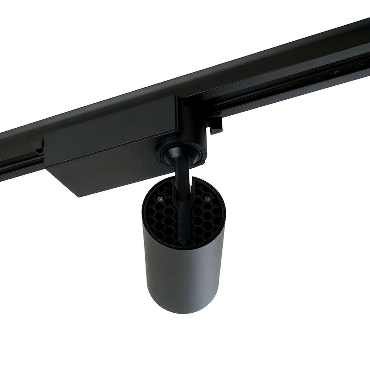 Трековые светодиодные светильники Светодиодный светильник Feron AL137 трековый 12W 4000K черный изменяемый угол освещения 15-60 град 51174 