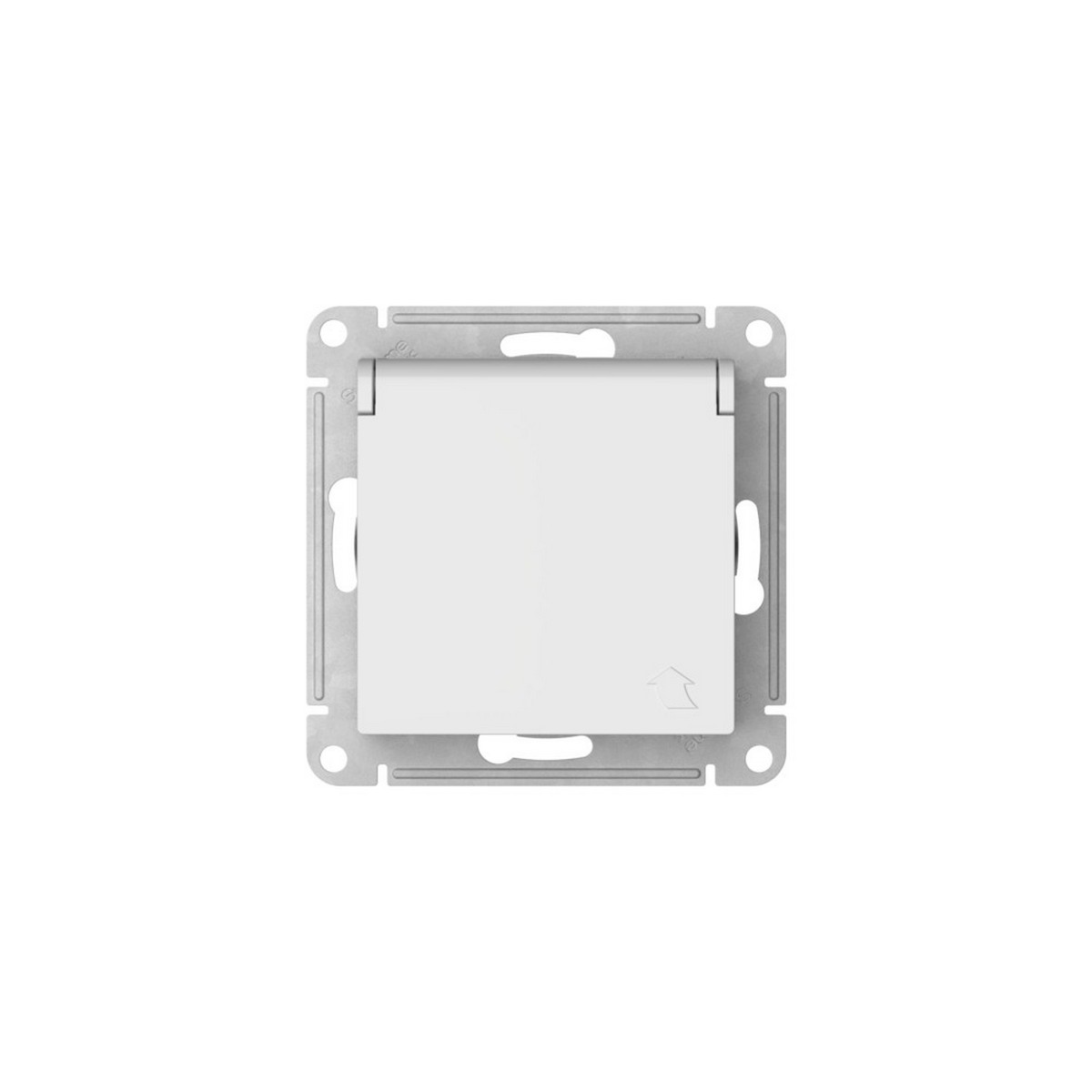 AtlasDesign Белый Розетка SE AtlasDesign Белый с заземл. со шторк. с крышкой IP20 быстрозажим. клем. ATN000146S