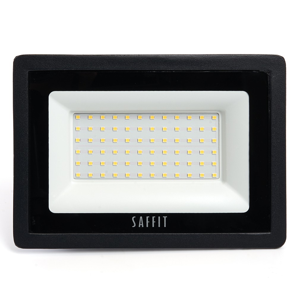 Светодиодный прожектор Saffit SFL90-70 IP65 70W 6400K черный 55176