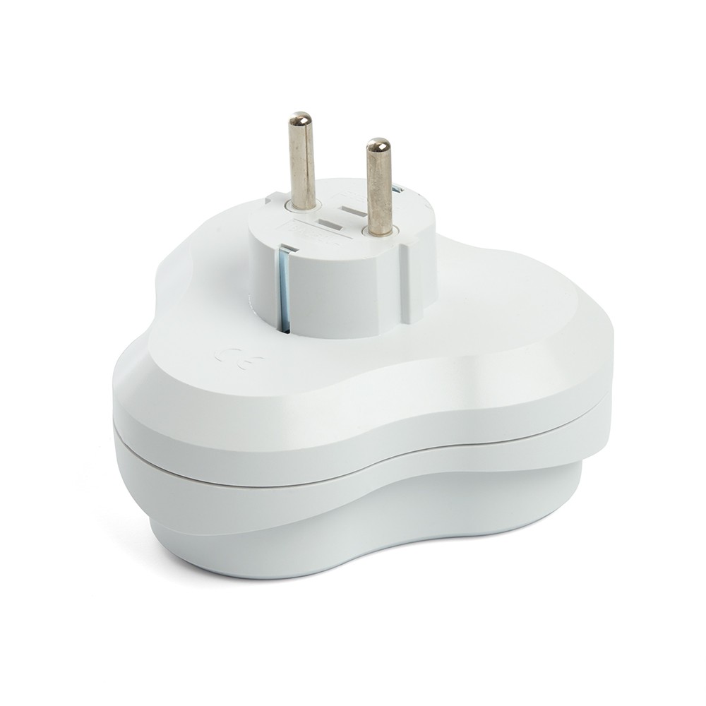 Колодки и удлинители, тройники Разветвитель сетевой 3-местный с/з STEKKER ADP16-23-21, 250V, 16A, ABS пластик, белый 49165 