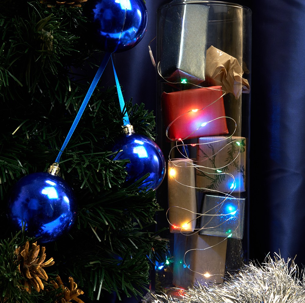 Гирлянда линейная Feron CL576 Роса статичная 10м USB мультиколор 48188