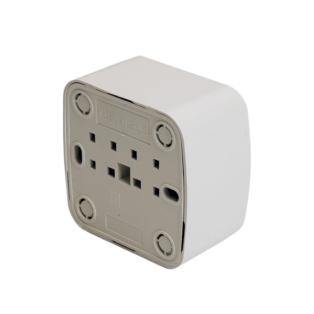 Накладные розетки и выключатели Stekker Розетка накладная STEKKER PST10-501-20 1-местная б/з Basic белый 50074