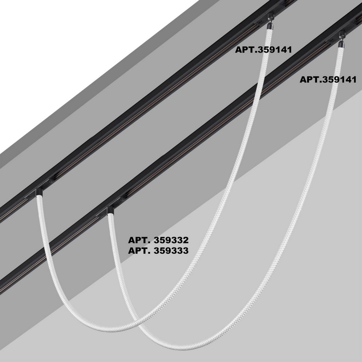Трековые светодиодные светильники Трековый светильник «ГИБКИЙ НЕОН» для низковольтного шинопровода FLUM NOVOTECH 359333 RAMO 