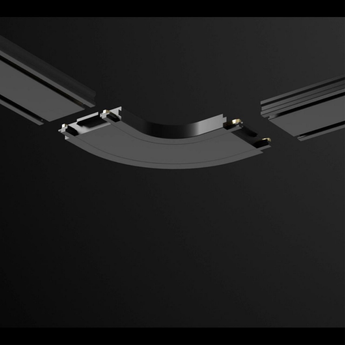 Трековые светодиодные светильники Соединитель скругленный L-образный с токопроводом для низковольтного шинопровода NOVOTECH 135208 SMAL 