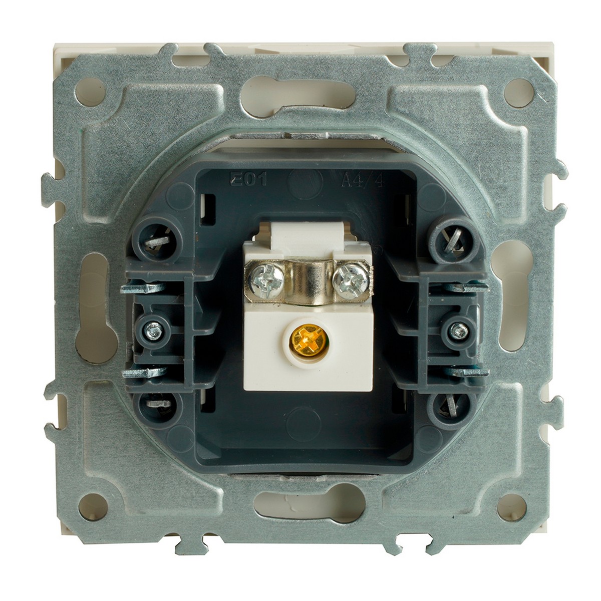 Розетка телевизионная 1-ая STEKKER Эмили RST00-5108-01 75 Ом 5-862МГц  белый фарфор soft touch 49875